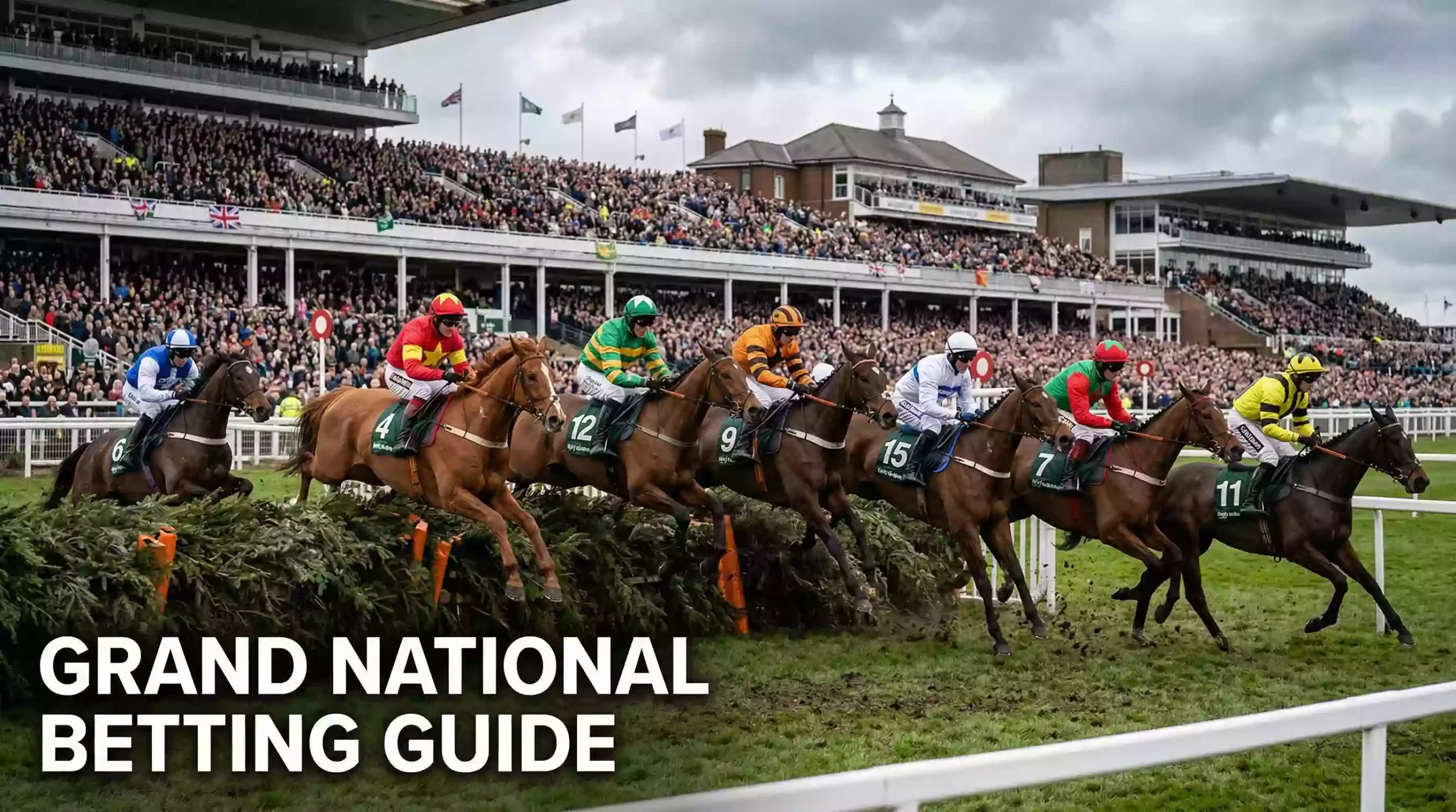 Grand National betting guide — horses jumping fences at Aintree racecourse